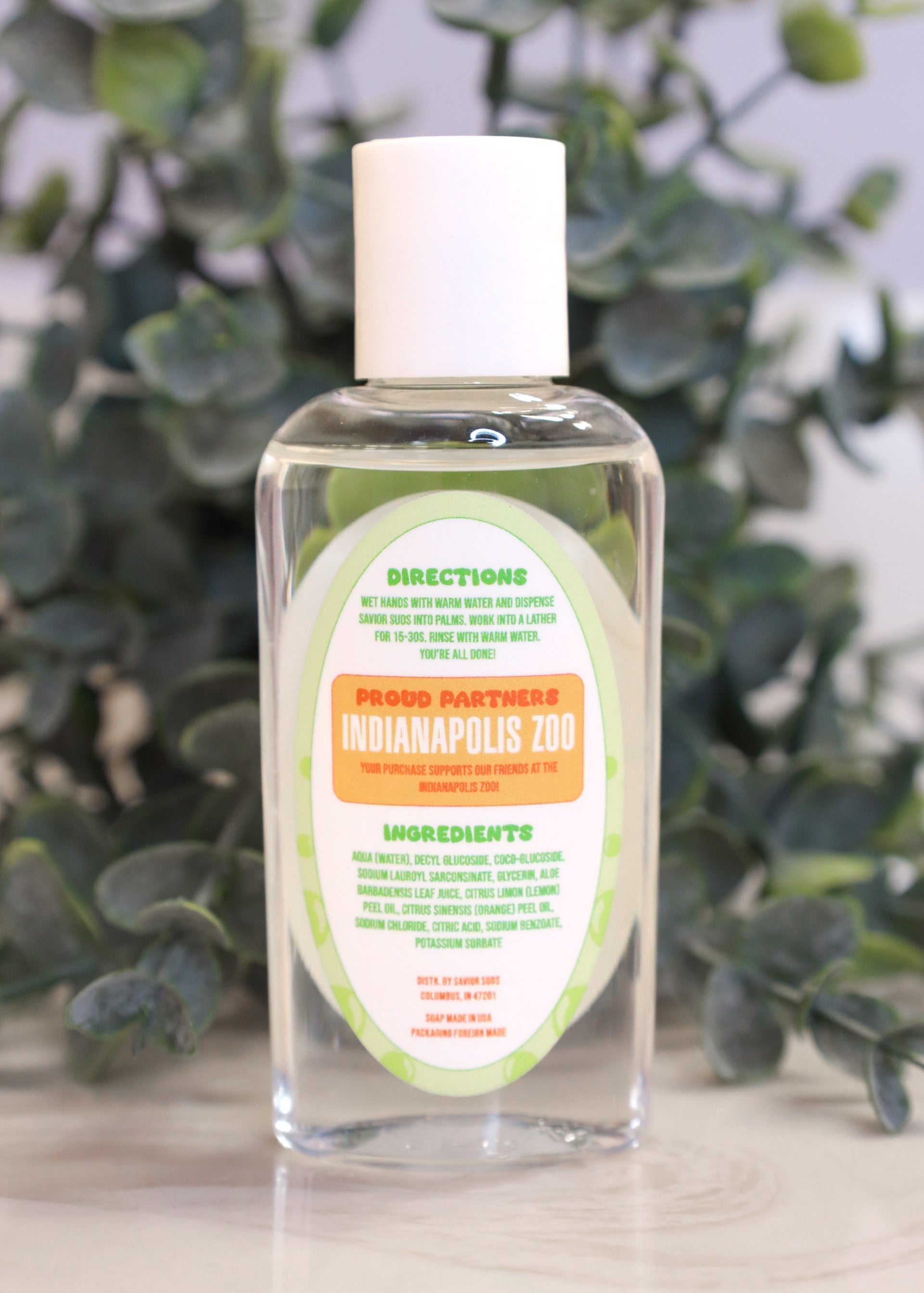 Savior Suds Fruity Citrus natural hand soap, 2oz travel size