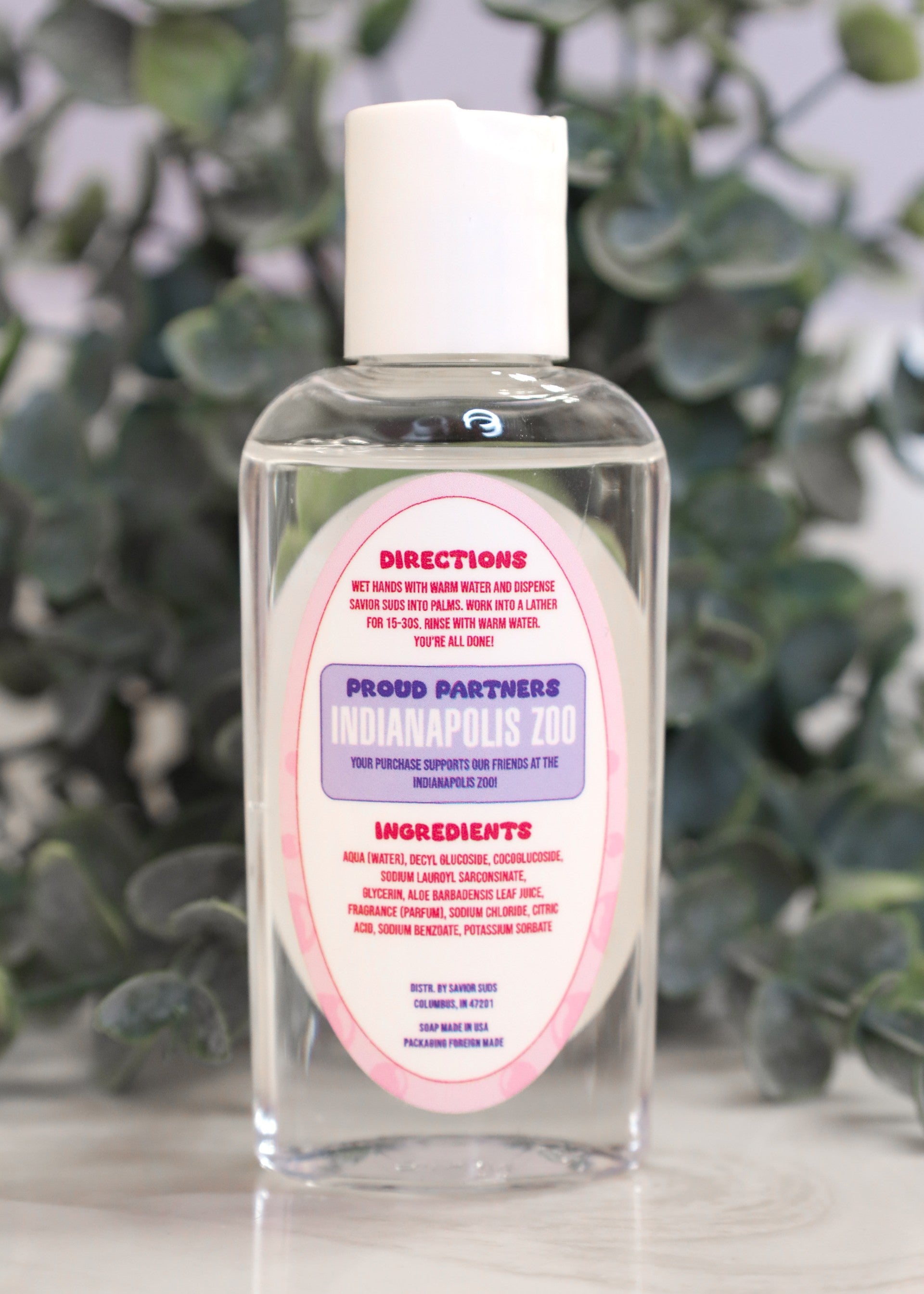 Savior Suds Cherry Berry hand soap with cherry and raspberry, 2oz